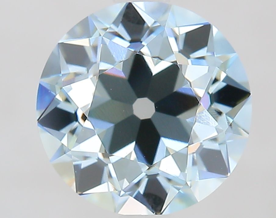 European Cut Fancy Light Greenish Blue Lab-grown Diamond 2.39ct VVS2 loose diamond