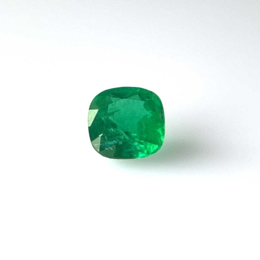 Cushion Green Emerald 2.4ct loose gemstone