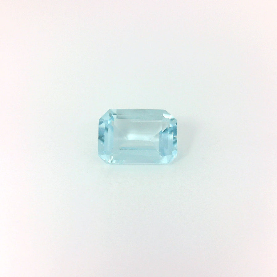 Octagonal Blue Aquamarine 0.9ct loose gemstone