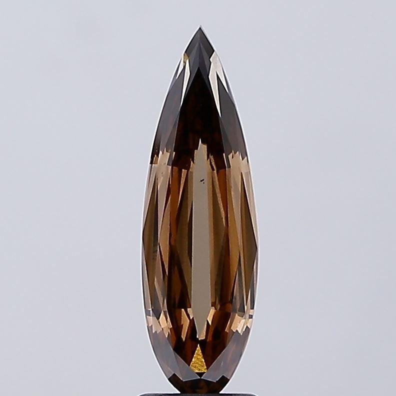 Pear Fancy Brown Lab-grown Diamond 2.51ct VS1 loose diamond