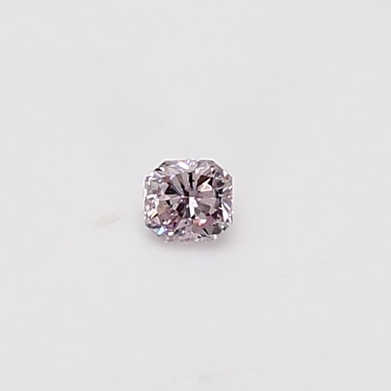 Radiant Fancy Light Purplish Pink Natural Diamond 0.07ct loose diamond