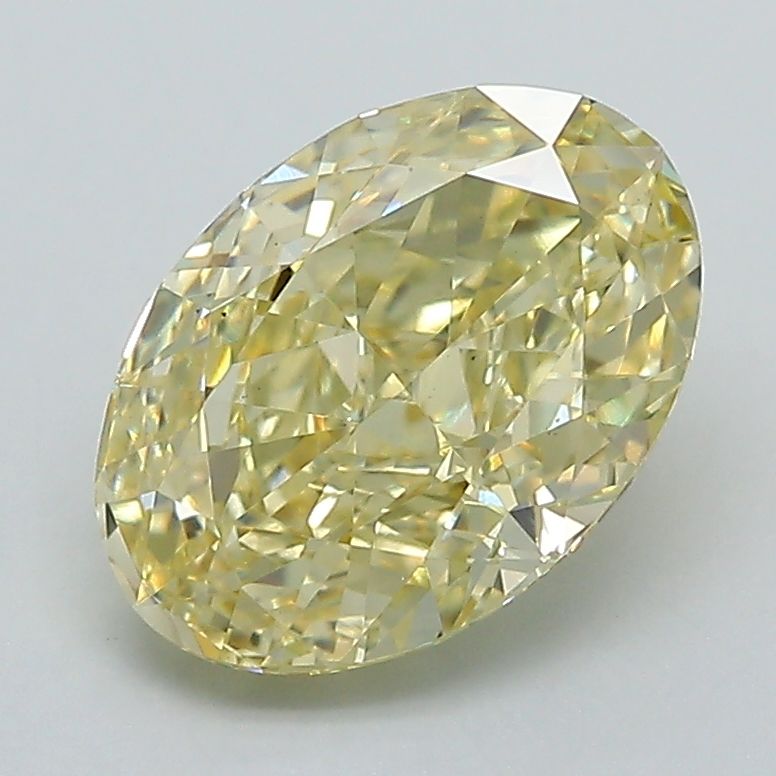 Oval Fancy Intense Yellow Lab-grown Diamond 2.22ct VS1 loose diamond
