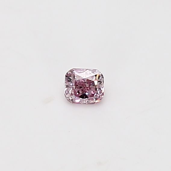Cushion Fancy Intense Purplish Pink Natural Diamond 0.08ct loose diamond