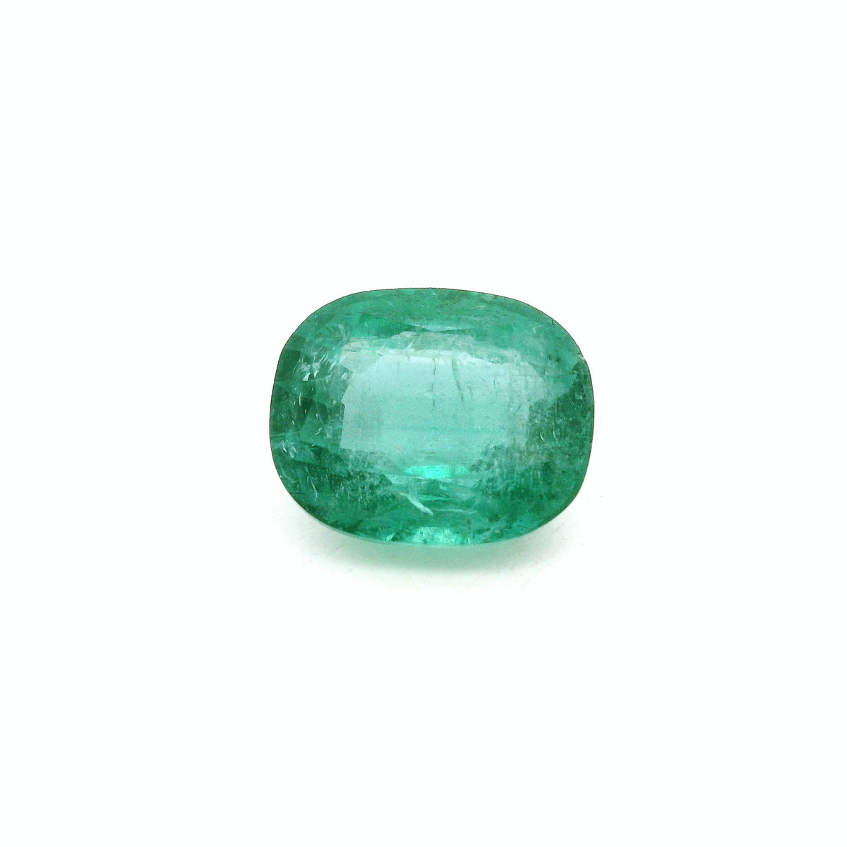 Cushion Green Emerald 3.24ct loose gemstone