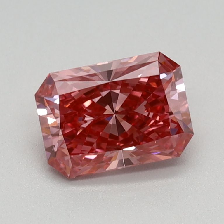 Radiant Fancy Vivid Pink Lab-grown Diamond 0.71ct VS1 loose diamond