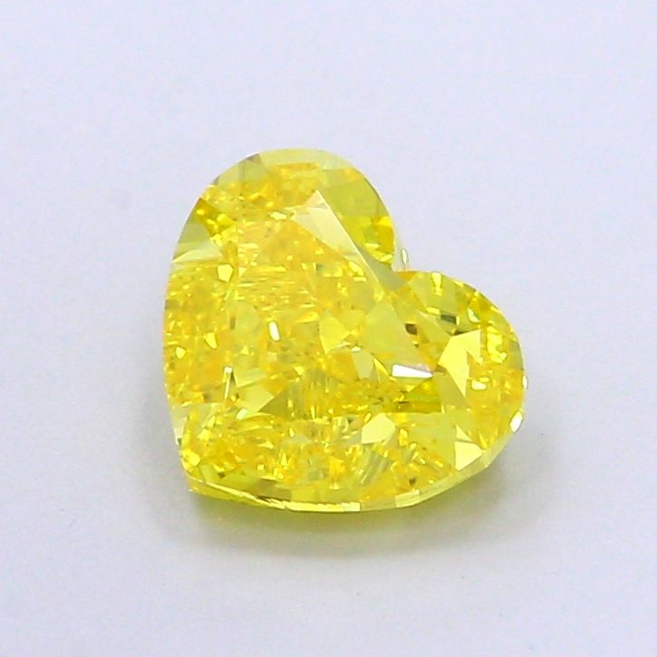 Heart Fancy Vivid Yellow Lab-grown Diamond 1.81ct VVS2 loose diamond