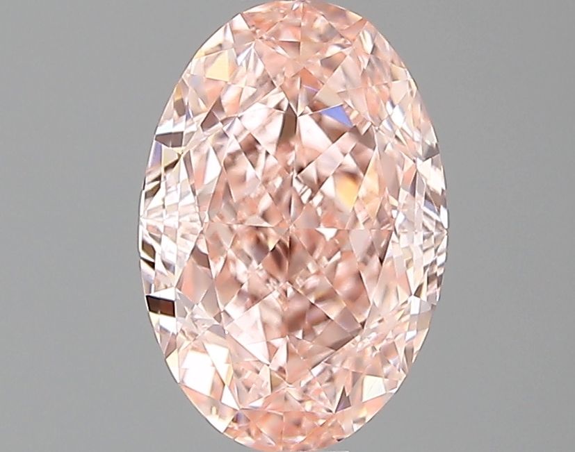 Oval Fancy Vivid Pink Lab-grown Diamond 1.09ct VVS1 loose diamond