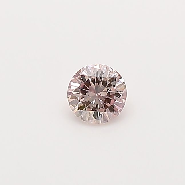 Round Fancy Brownish Pink Natural Diamond 0.11ct loose diamond