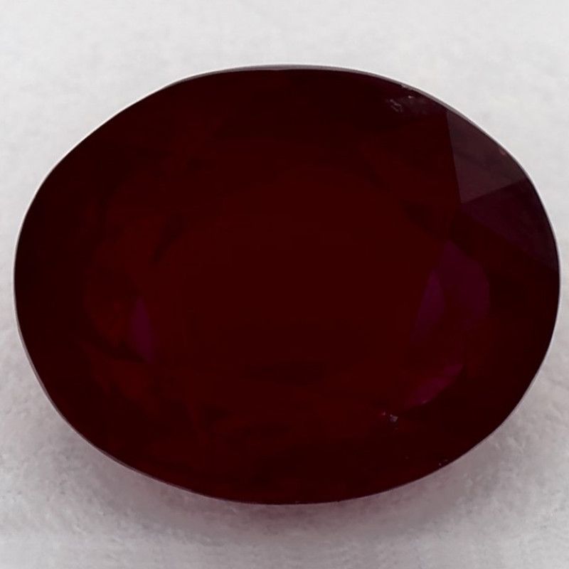 Oval Red Ruby 3.08ct loose gemstone