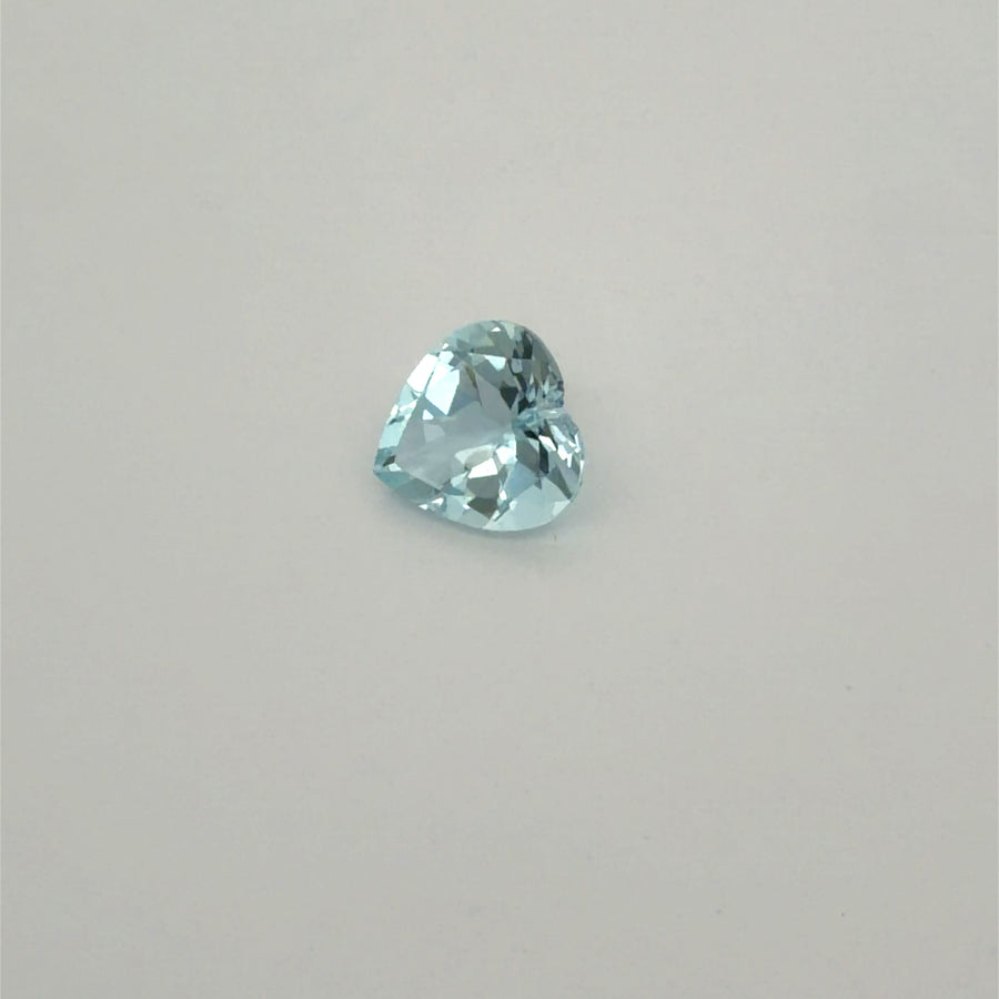 Heart Blue Aquamarine 1.53ct loose gemstone