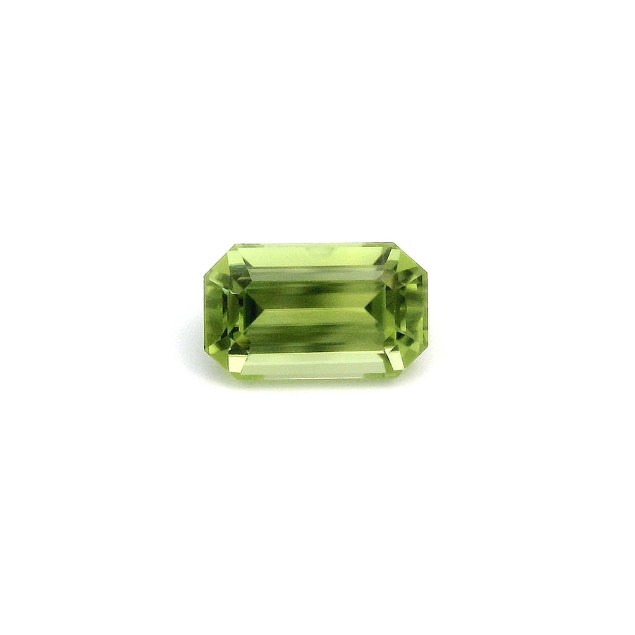 Octagonal Green Peridot 3.8ct loose gemstone
