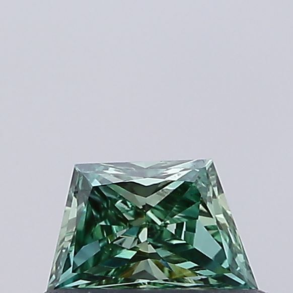 Trapezoid Fancy Vivid Green Lab-grown Diamond 0.27ct VVS2 loose diamond