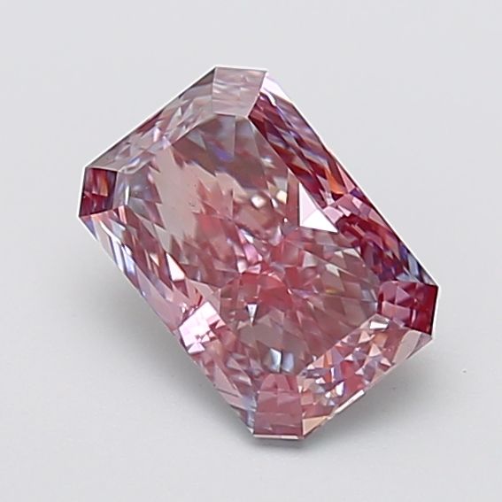 Radiant Fancy Grayish Pink Lab-grown Diamond 1.7ct VS1 loose diamond