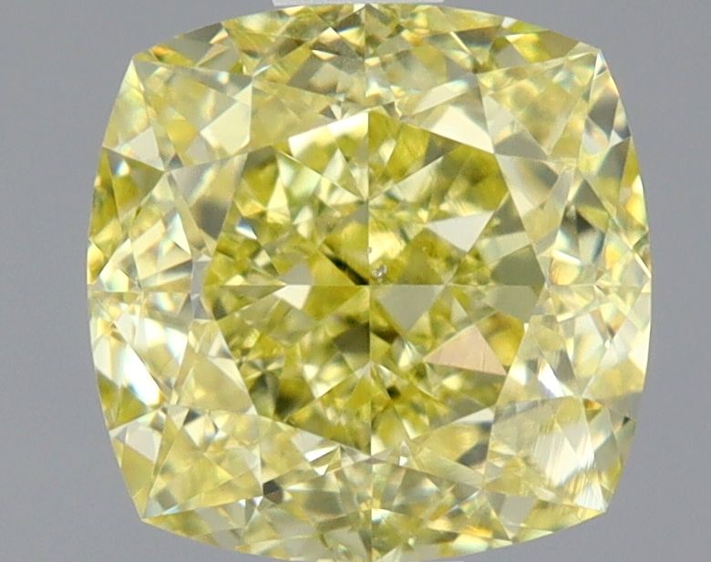 Cushion Fancy Yellow Natural Diamond 1.53ct SI1 loose diamond