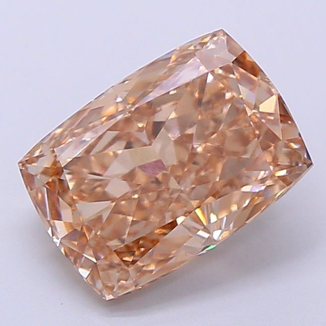 Cushion Fancy Light Brown Lab-grown Diamond 2.73ct VS1 loose diamond