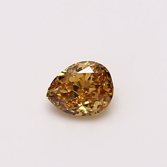 Pear Fancy Vivid Yellow Orange Natural Diamond 0.27ct I1 loose diamond