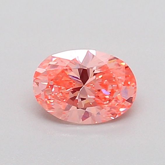 Oval Fancy Vivid Pink Lab-grown Diamond 0.45ct VS1 loose diamond