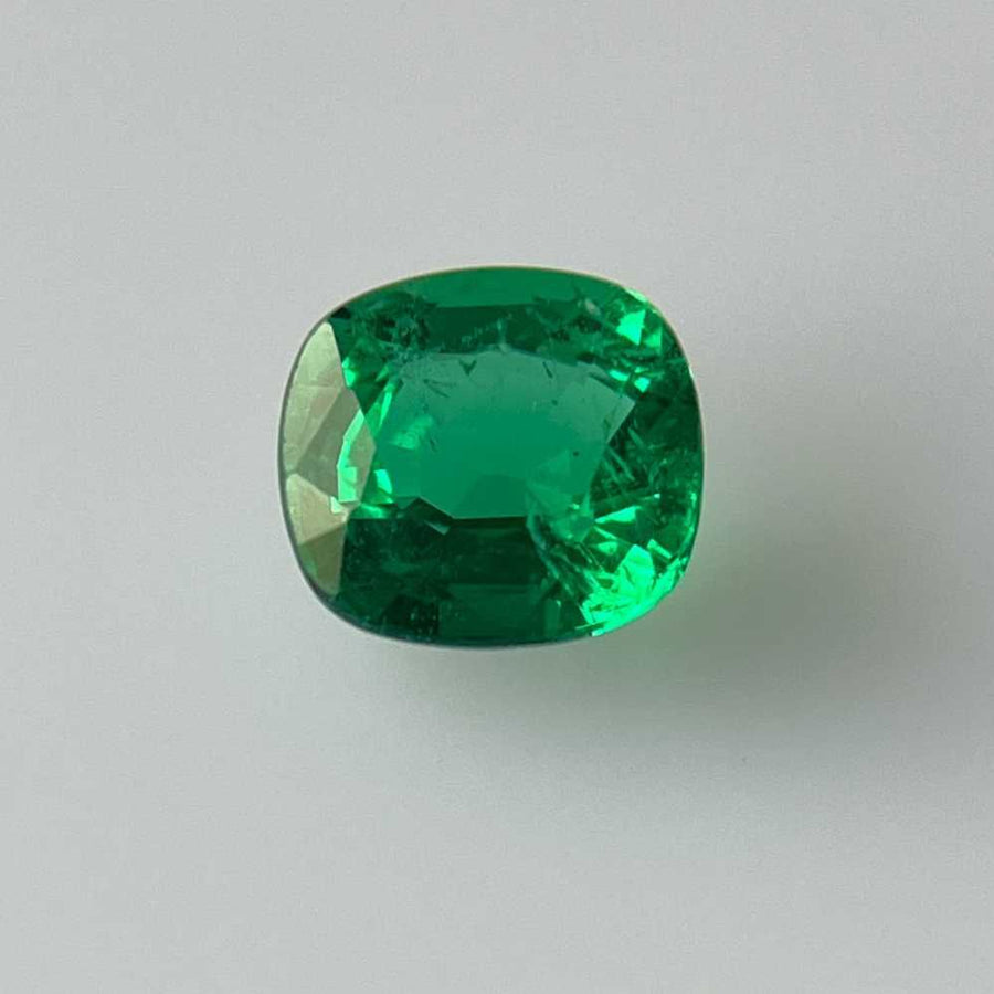 Cushion Green Emerald 1.56ct loose gemstone