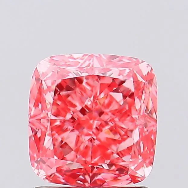 Cushion Fancy Vivid Pink Lab-grown Diamond 1.56ct VVS2 loose diamond