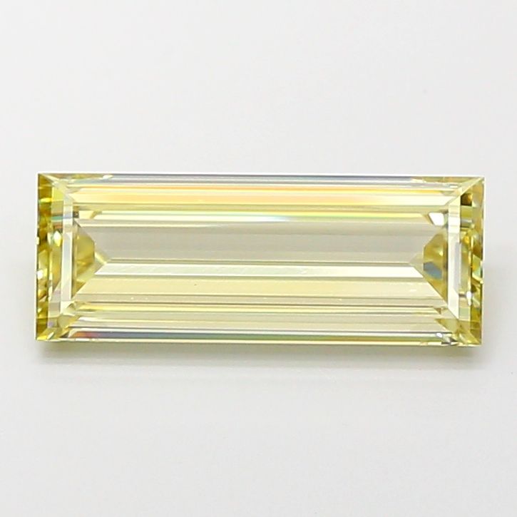 Baguette Fancy Light Yellow Lab-grown Diamond 3.03ct VVS2 loose diamond