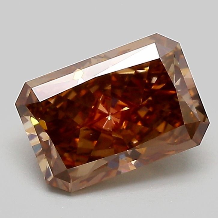 Radiant Fancy Brown Lab-grown Diamond 1.61ct VS1 loose diamond