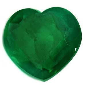Heart Green Emerald 3.83ct loose gemstone