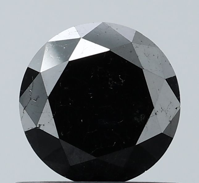 Round Black Natural Diamond 0.83ct VS2 loose diamond