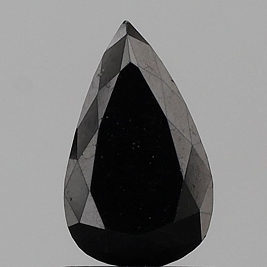 Pear Black Natural Diamond 1.17ct VVS2 loose diamond