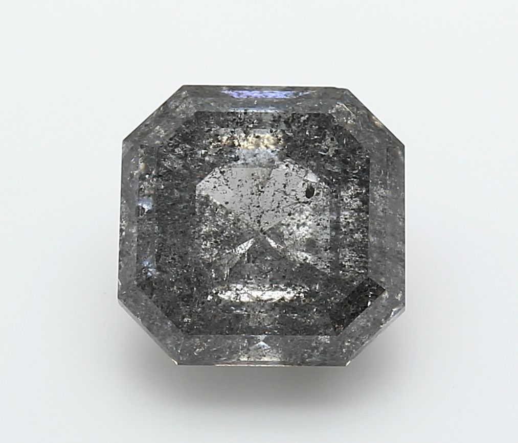 Asscher Fancy Gray Natural Diamond 6.81ct I2 loose diamond