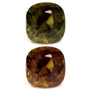 Cushion Green Alexandrite 0.8ct loose gemstone