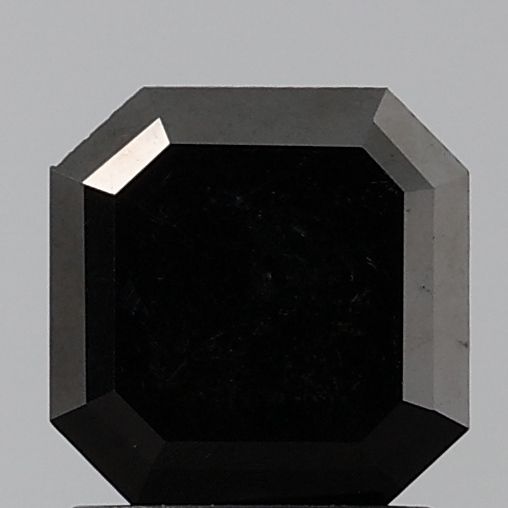 Asscher Black Natural Diamond 1.23ct VVS1 loose diamond
