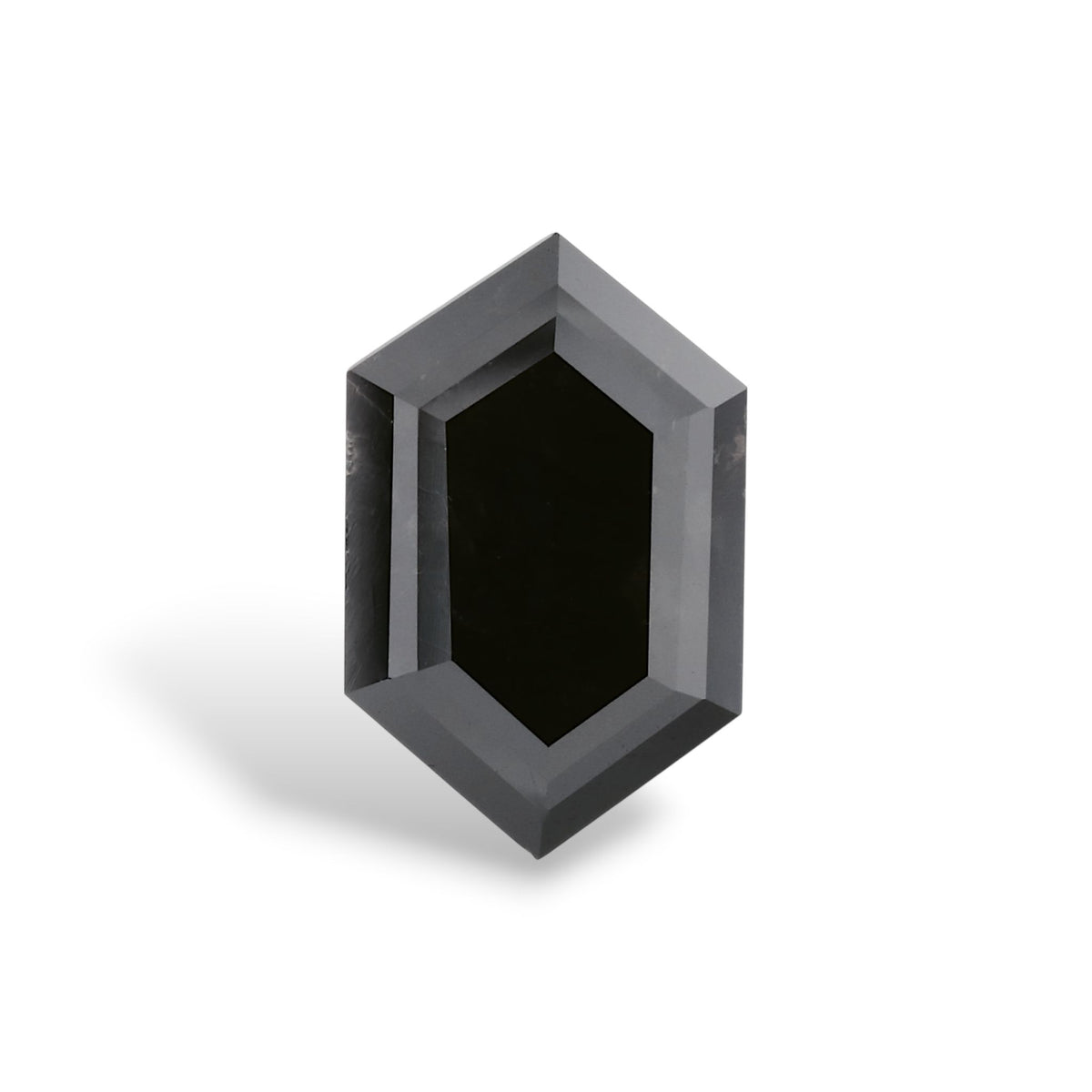 Hexagonal Fancy Black Natural Diamond 4.64ct VVS2 loose diamond