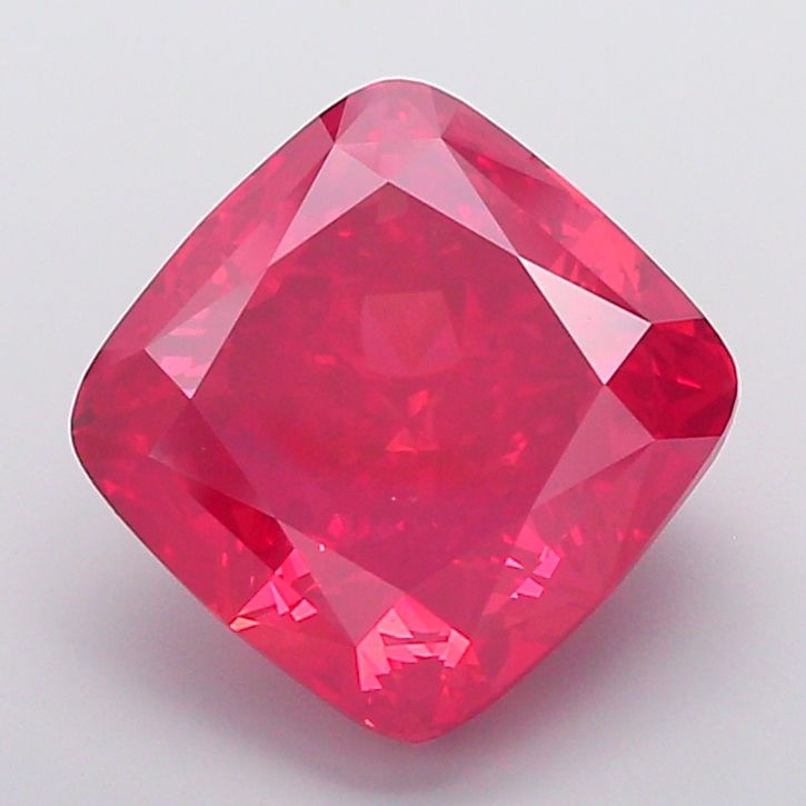 Cushion Fancy Vivid Red Lab-grown Diamond 12.49ct VS1 loose diamond