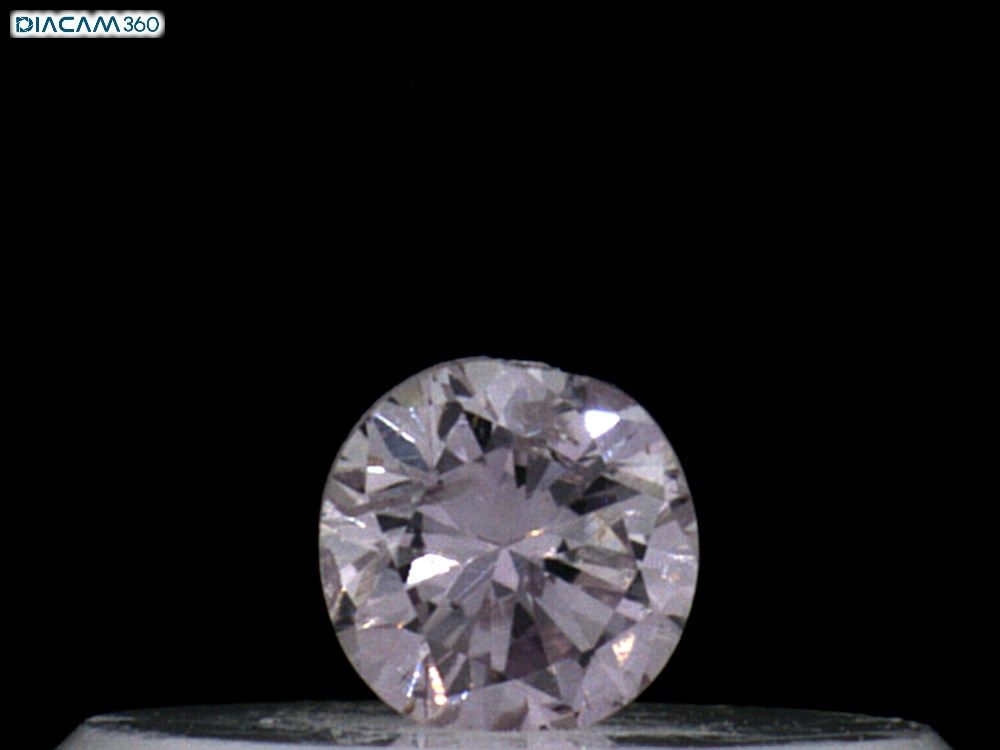 Round Fancy Light Purplish Pink Natural Diamond 0.08ct I1 loose diamond