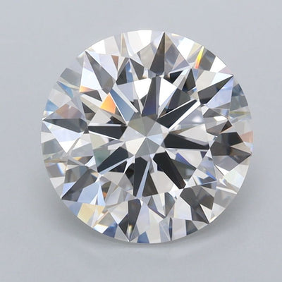 Round Lab-Grown Diamond 2.96ct D FL