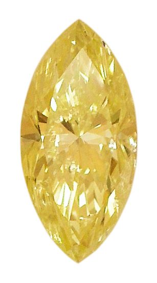 Marquise Fancy Yellow Natural Diamond 0.57ct loose diamond
