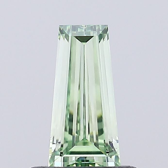 Tapered Baguette Fancy Intense Green Lab-grown Diamond 0.56ct VVS2 loose diamond