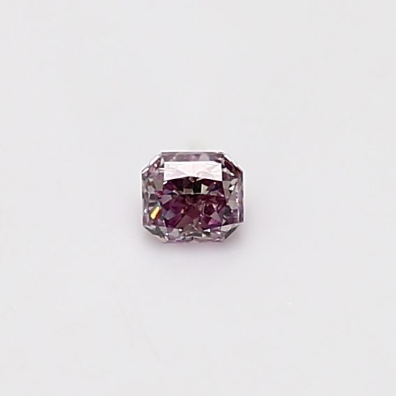 Radiant Fancy Brownish Purplish Pink Natural Diamond 0.14ct loose diamond