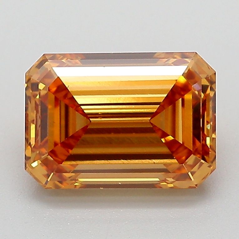 Emerald Fancy Brown Yellow Lab-grown Diamond 2.1ct VS1 loose diamond