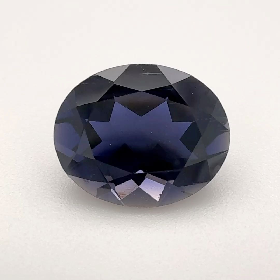 Oval Blue Iolite 2.92ct loose gemstone