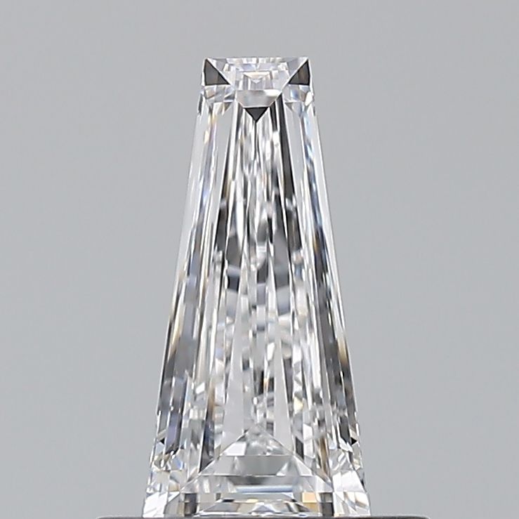 Tapered Baguette Natural Diamond 0.50ct D VVS2
