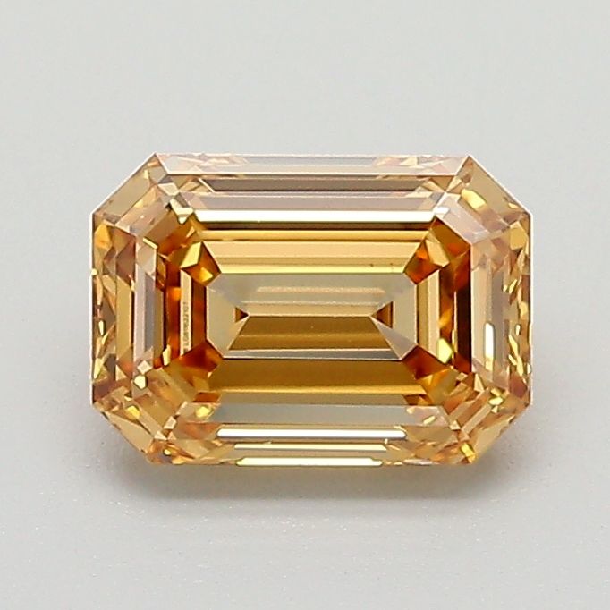 Emerald Fancy Light Yellowish Brown Lab-grown Diamond 1.09ct VS2 loose diamond