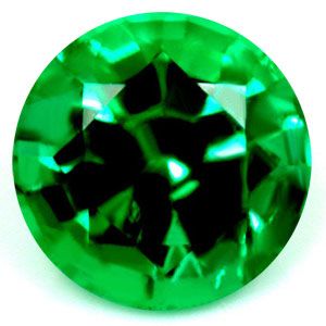 Round Green Emerald 0.91ct loose gemstone