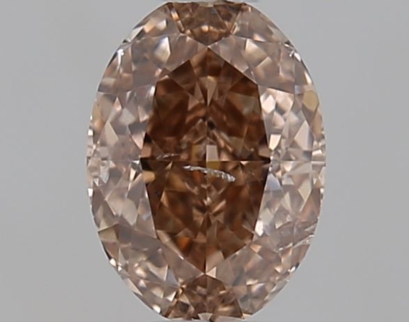 Oval Fancy Pinkish Brown Natural Diamond 0.35ct I1 loose diamond