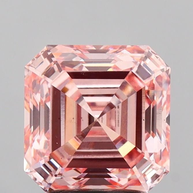 Asscher Fancy Intense Pink Lab-grown Diamond 3.05ct VS2 loose diamond