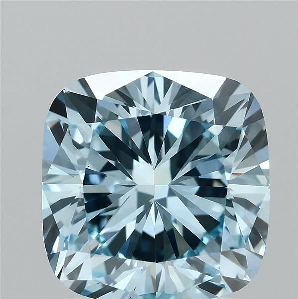 Cushion Fancy Vivid Blue Lab-grown Diamond 2.7ct VS2 loose diamond