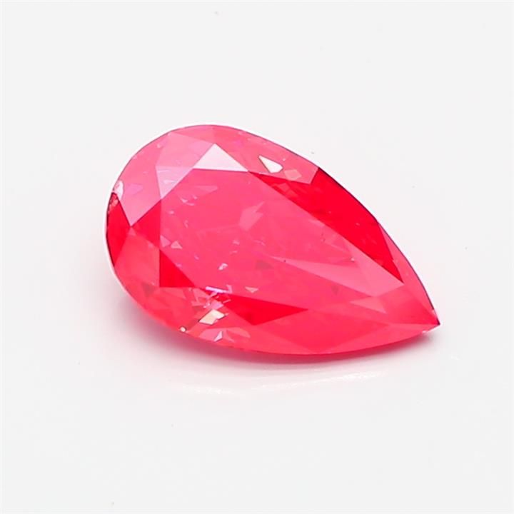 Pear Fancy Vivid Red Lab-grown Diamond 1.04ct SI1 loose diamond