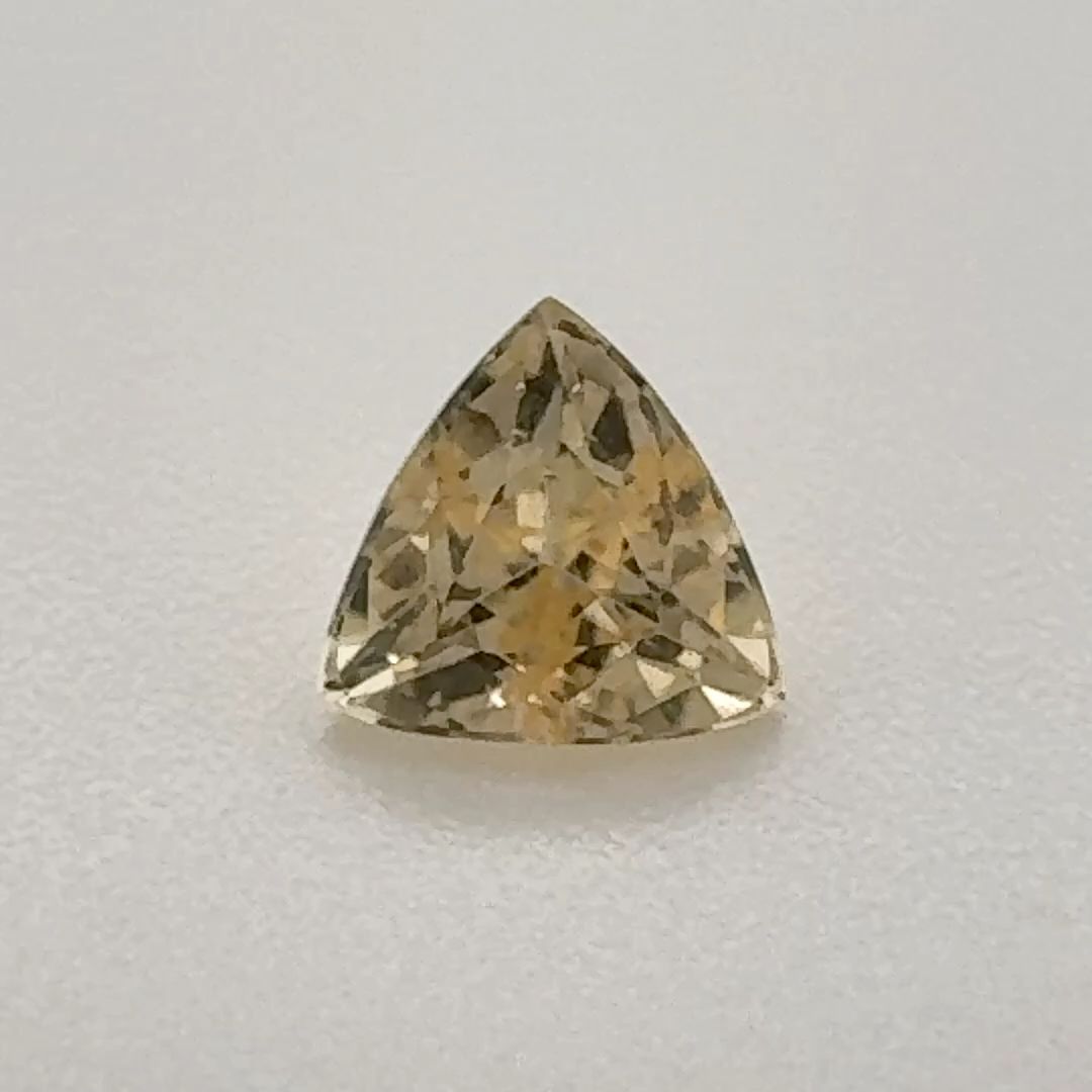 Trilliant Yellow Topaz 0.53ct loose gemstone