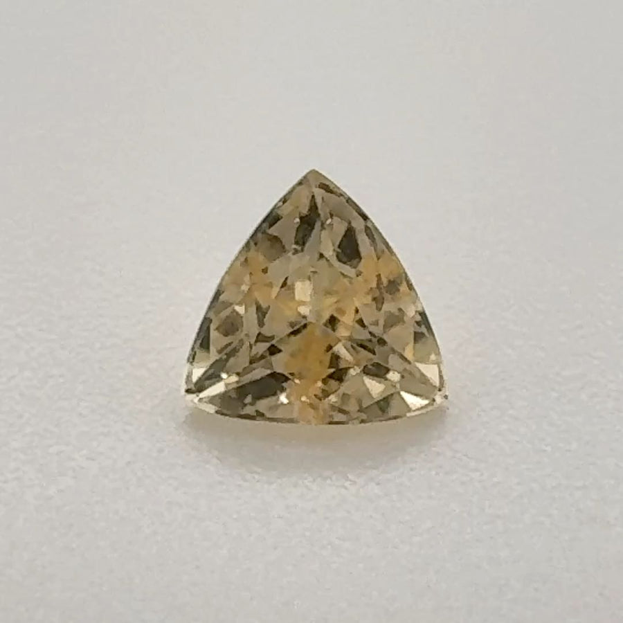 Trilliant Yellow Topaz 0.53ct loose gemstone