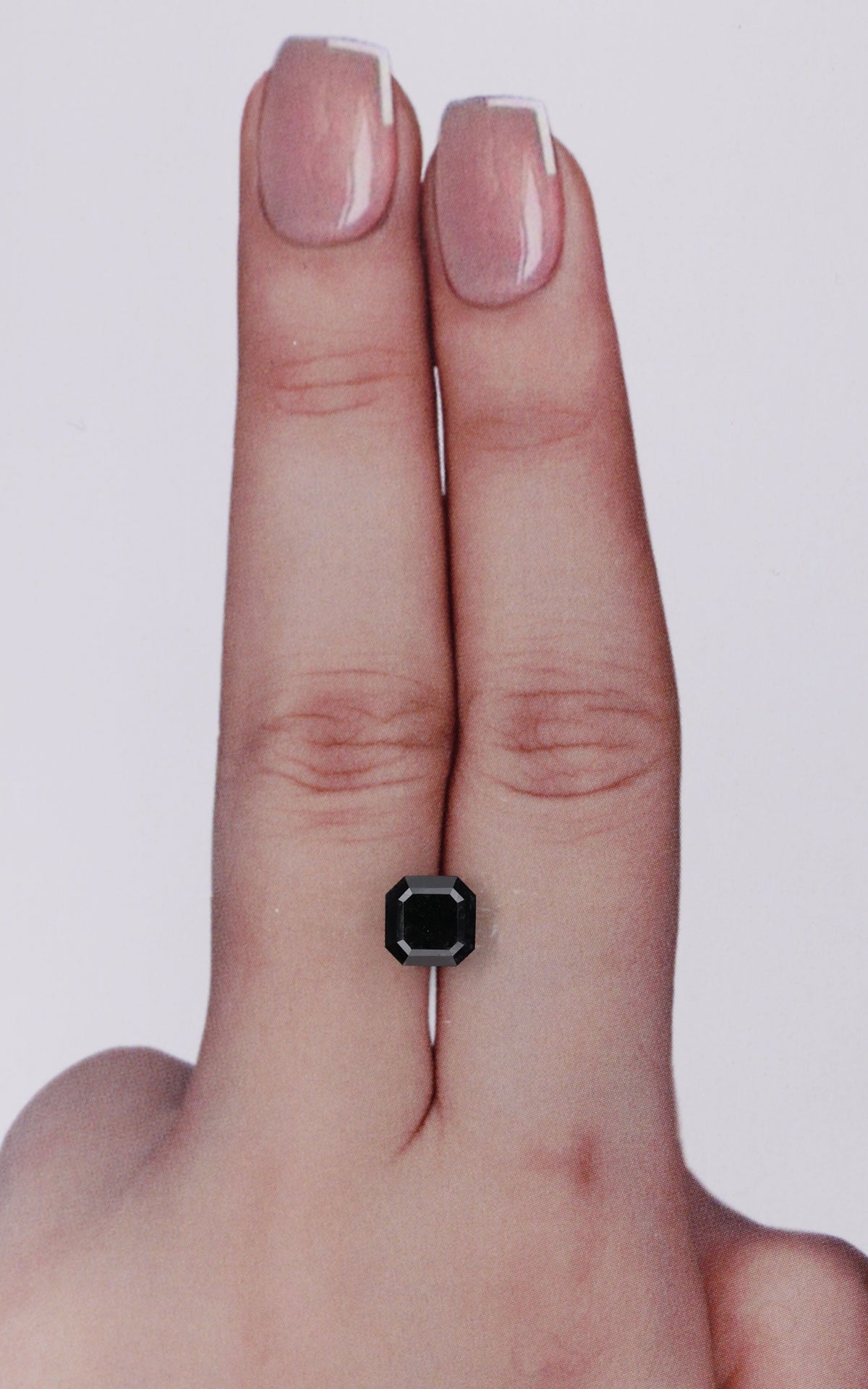 Asscher Black Natural Diamond 1.51ct loose diamond